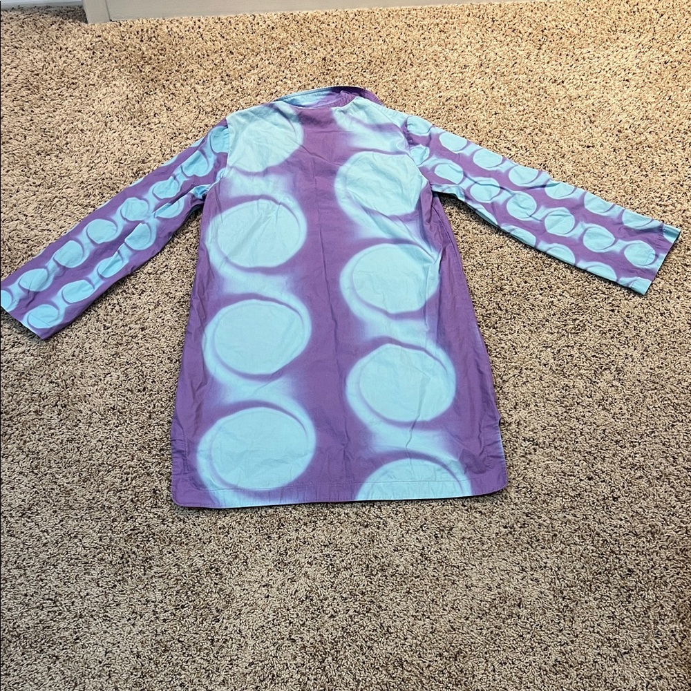 Purple and Blue Long Sleeve Dress - Picture 7 of 7